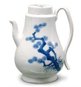 平戸染付松竹画 水注